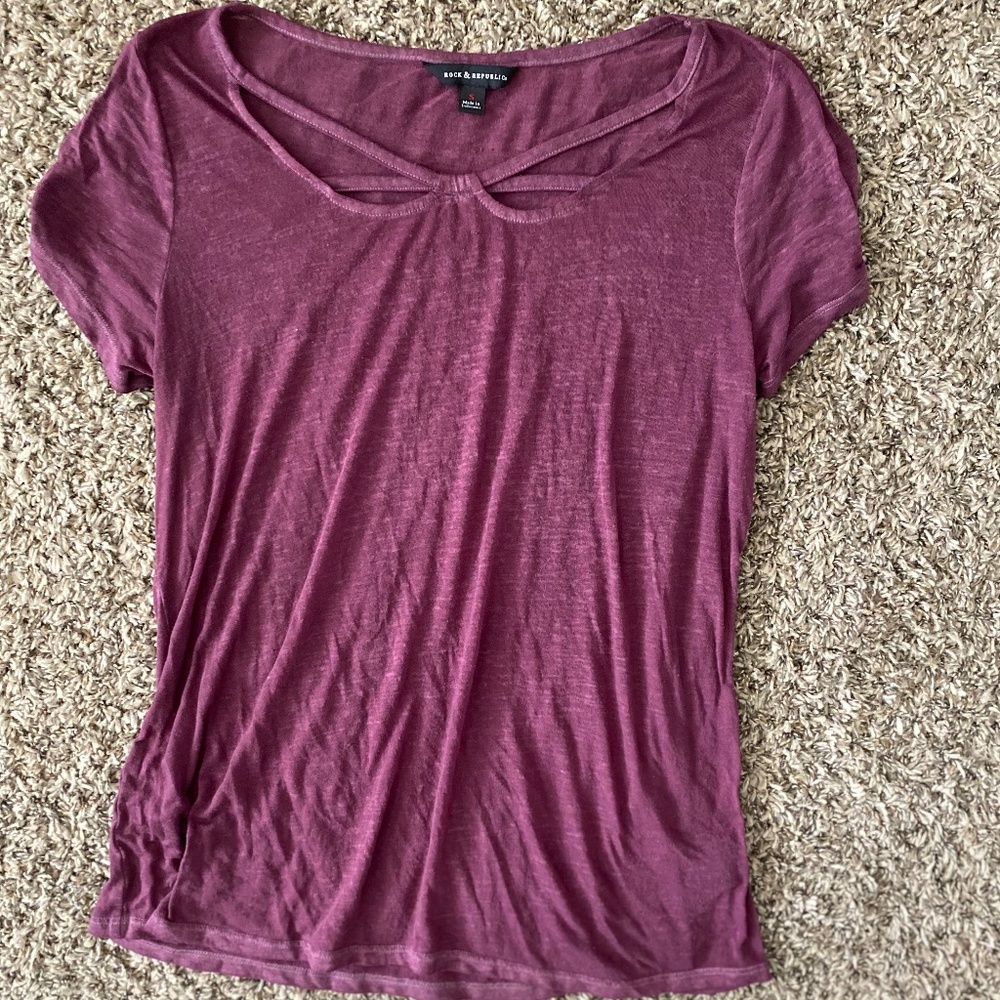 Purple Rock & Republic Shirt